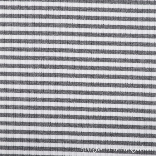 tissu tricoté côtelé viscose polyester spandex rayonne